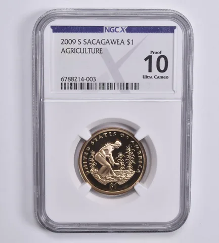 2009-S Sacagawea $1 Agriculture Proof 10 UCAM NGC X NGCX