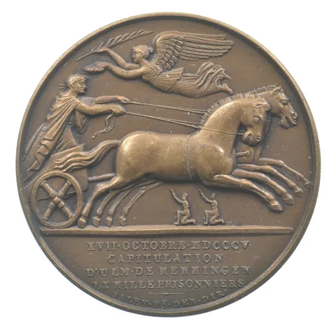 1880-1910 France Medal Napoleon 1805 Capture of Ulm and Memmingen *0067