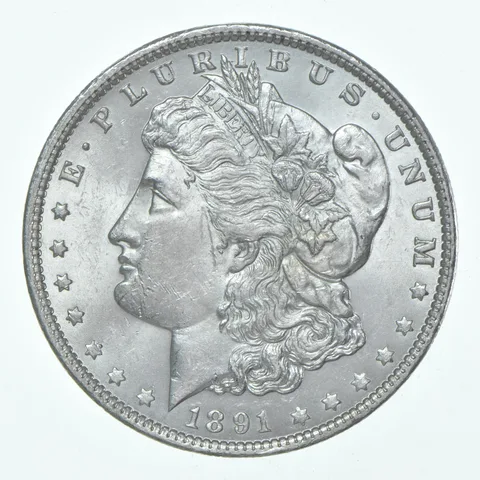 BU/Unc 1891 (P) Morgan Silver Dollar (1 coin)