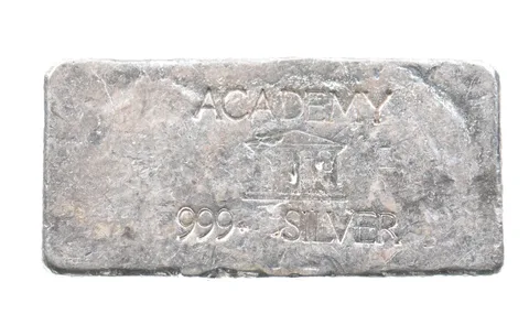 4.96 Troy Oz Silver Bar Academy Vintage Poured Loaf CSRCO Odd *2926