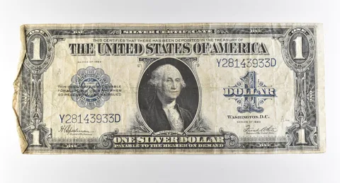 1923 $1 Silver Certificate Large Note Blue Seal *2921
