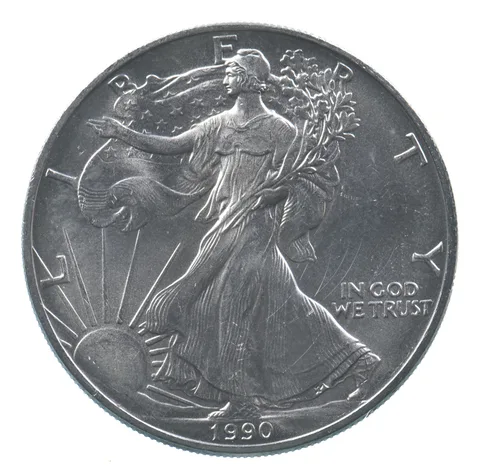 Better Date 1990 American Silver Eagle 1 Troy Oz .999 Fine Silver *580