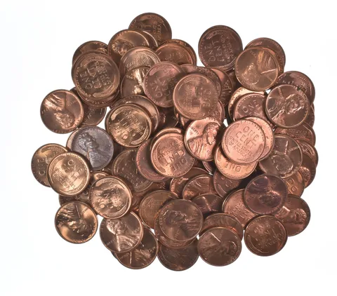 Lot Of (100) 1950-1958 Gem BU Red Lincoln Wheat Cent Lot Collection *539