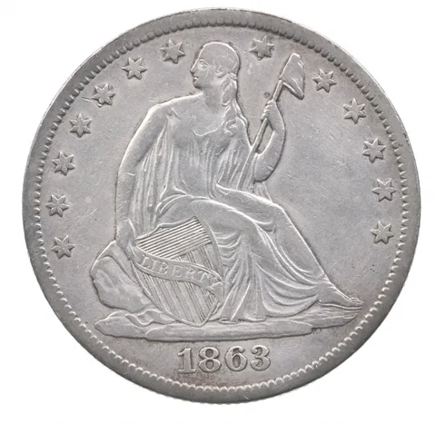 1863 Seated Liberty Half Dollar *4634