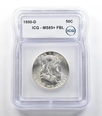 1950-D Franklin Half Dollar MS65+ FBL ICG *5431