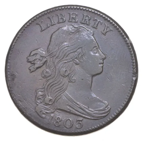 1803 Draped Bust Large Cent - S.251 - Small Date - Small Fraction *5581