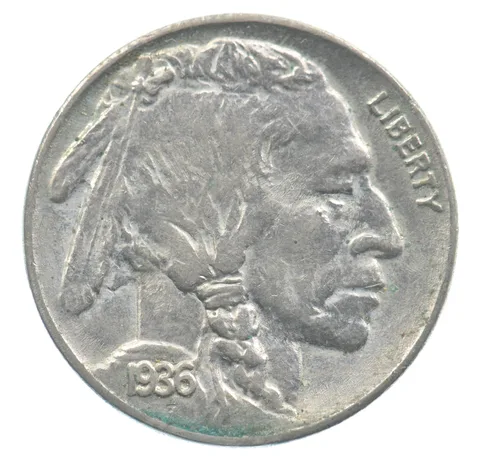1936 Indian Head Buffalo Nickel *9100