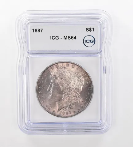 1887 Morgan Silver Dollar MS64 ICG Beautiful Tone *1005