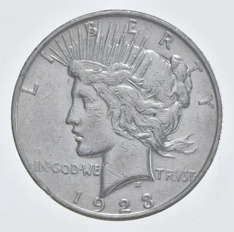 1923-D Peace Silver Dollar Estate Coin Collection *262