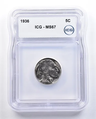 1936 Indian Head Buffalo Nickel MS67 ICG *1631
