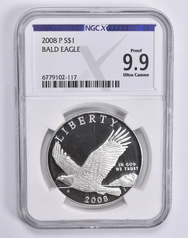 2008-P Bald Eagle Commemorative Dollar Proof 9.9 UCAM NGC X NGCX