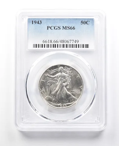1943 Walking Liberty Half Dollar MS66 PCGS *3034