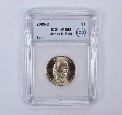 2009-D Presidential $1 James K Polk SMS Satin MS68 ICG