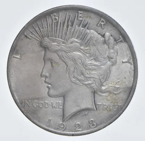 Better - 1923 Peace Silver Dollar - 90% US Coin *687