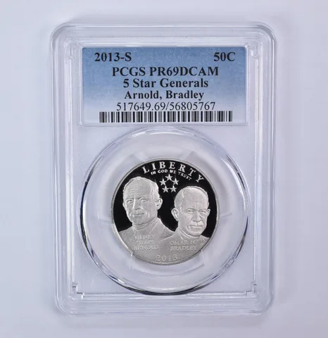 2013-S 5 Star Generals Commemorative Half Dollar PR69 DCAM PCGS
