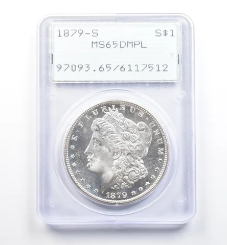 1879-S Morgan Silver Dollar MS65 DMPL PCGS Rattler *9866