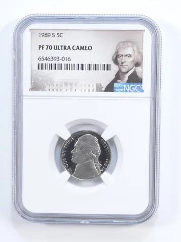 1989-S PF70 Jefferson Nickel NGC Special Lbl