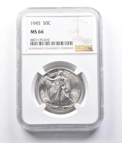 1945 Walking Liberty Half Dollar MS66 NGC *7143