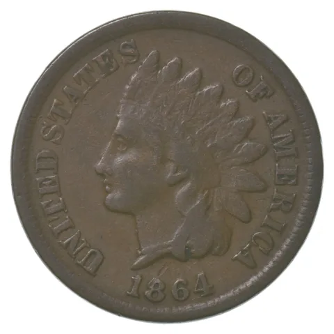 1864-L Indian Head Cent *6313