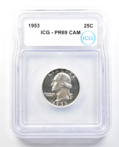 1953 Washington Quarter PR69 CAM ICG *0729