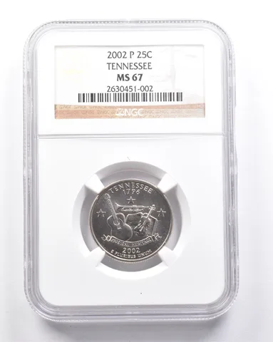 MS67 2002-P Washington State Quarter Tennessee NGC a6307