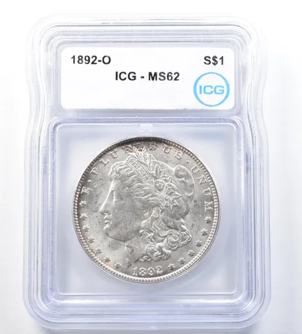 1892-O Morgan Silver Dollar MS62 ICG *8854