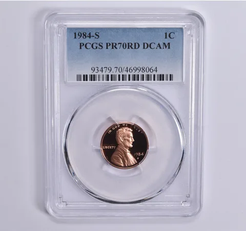 1984-S Lincoln Memorial Cent PR70 RD PCGS Blue Lbl