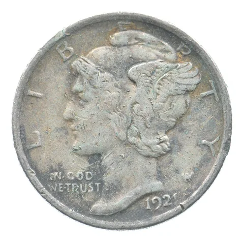 1921 Mercury Dime *6419