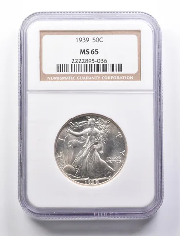 MS65 1939 Walking Liberty Half Dollar NGC a5795
