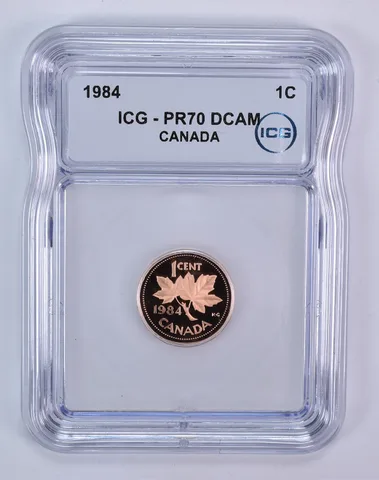 1984 Canada 1 Cent PR70 DCAM ICG