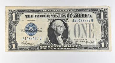 1928 B $1 Silver Certificate Blue Seal *9664