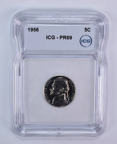 1956 Jefferson Nickel PR69 ICG