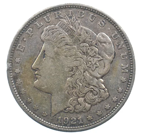 Early - 1921 Morgan Silver Dollar - 90% US Coin *017