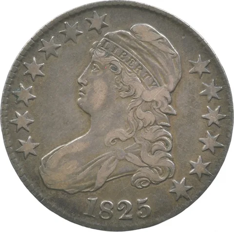 1825 Capped Bust Half Dollar 113 *3493