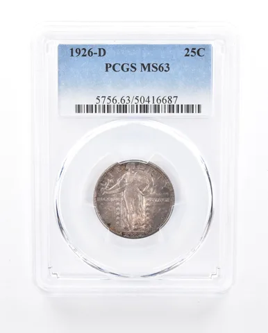 1926-D Standing Liberty Quarter MS63 PCGS Beautiful Tone *1294