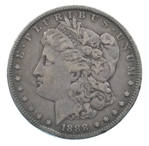 Early - 1888 Morgan Silver Dollar - 90% US Coin *486
