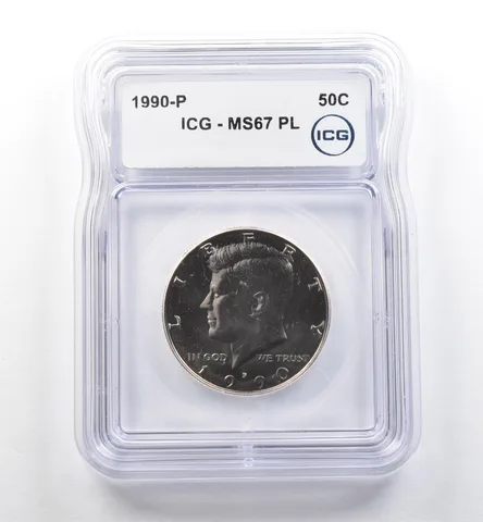 1990-P Kennedy Half Dollar MS67 PL ICG *7468