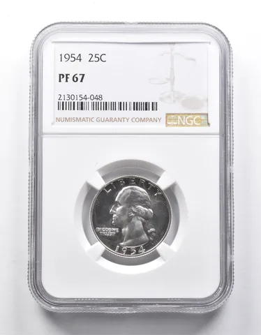 PF67 1954 Washington Quarter NGC Great Contrast a9969