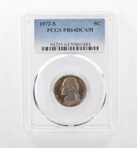 1972-S Jefferson Nickel PR64 DCAM PCGS Beautiful Tone *1811