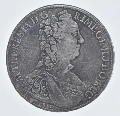SILVER WORLD Coin 1765 Margraviate Of Burgau 1 Thaler World Silver Coin *907