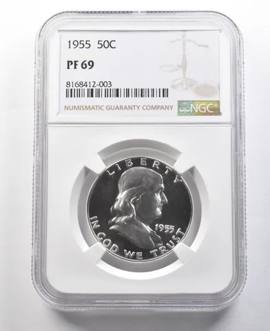 1955 Franklin Half Dollar PF69 NGC Cameo Look *0319