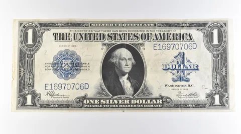 1923 $1 Silver Certificate Large Note Blue Seal FR#237 *0768