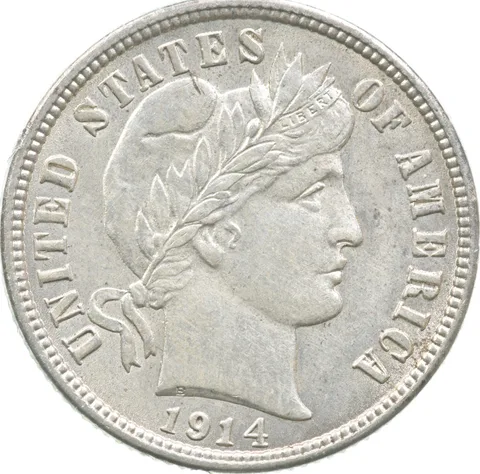 1914 Barber Dime a9019