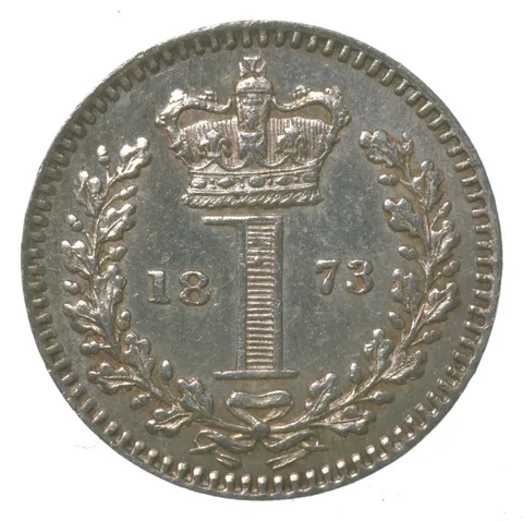1873 Great Britain 1 Pence Maundy *8395