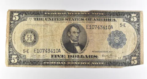1914 $5 Richmond VA FRN Large Note Blue Seal *3023