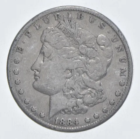 Early - 1884 Morgan Silver Dollar - 90% US Coin *137