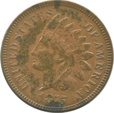 1875 Indian Head Cent *0658