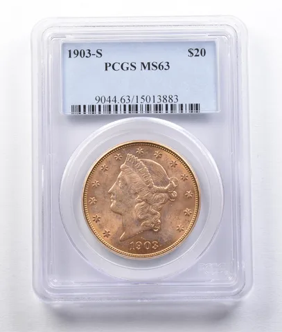1903-S $20 Liberty Head Gold Double Eagle MS63 PCGS *2972