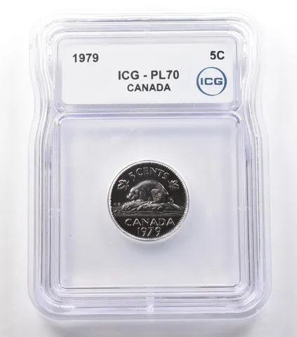 1979 Canada 5 Cent Beaver PL70 ICG *2443