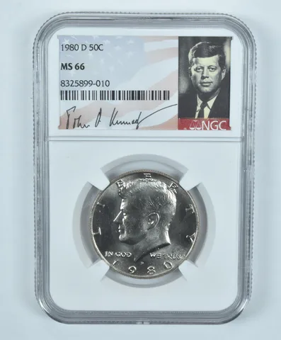 1980-D Kennedy Half Dollar MS66 NGC Special Label